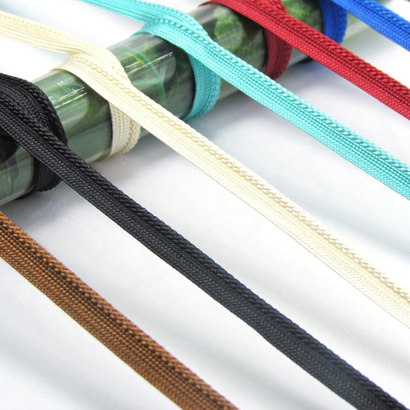 YRCLASYTRIM 0.35inch,(55Yards) Sewing Piping Trim,Shining Polyesterter Cord Trim,for Sewing Clothing,Hometextile, Decoration DIY Crafts Edge Piping Embellishments,30Colour (Lily White) - Image 4